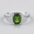 Anello in argento con Diopside Russo