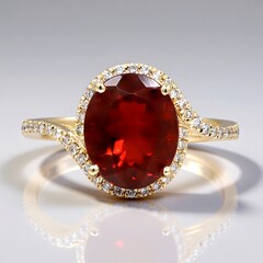 Anello in oro con Opale di Fuoco Messicano (CIRARI)