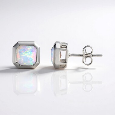 AAA Welo Opal Silver Earrings (de Melo Essence)