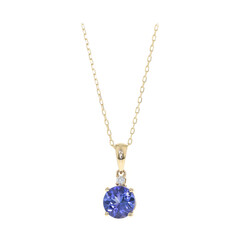 14K AAA Tanzanite Gold Necklace (CIRARI)