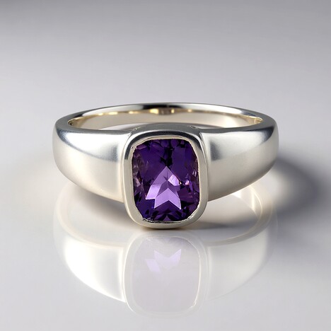 Anello in argento con Quarzo Azur