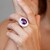 Marokkanischer Amethyst-Silberring