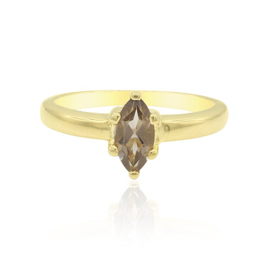 Zilveren ring met een rookkwarts