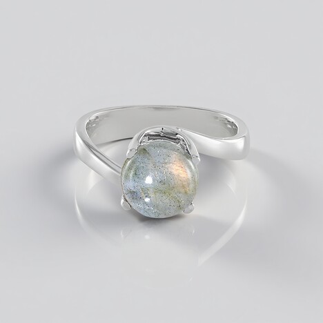 Anello in argento con Labradorite Ramata Maniry (KM by Juwelo)