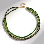 Collana in argento con Tormalina Verde Brasiliana (Riya)