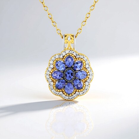 Collana in argento con Tanzanite (Gems en Vogue)