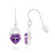 Amethyst-Silberohrringe