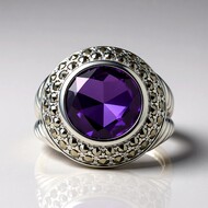 Bague en argent et Améthyste (Annette classic)