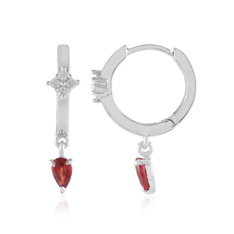 Orecchini in argento con Rubino Tanzania