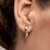 Pendientes en plata con Diamante chocolate I2