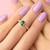 Zilveren ring met een groene Benedito toermalijn (Adela Silber)