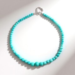 Collana in argento con Quarzo Blu Caraibico