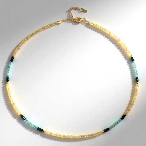 Collana in argento con Ematite Dorata