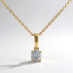 Collana in oro con Diamante SI1 (H)