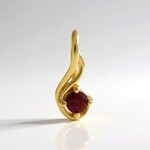Ciondolo in argento con Spinello Rosso