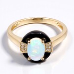 Anello in oro con Opale di Welo AAA (CIRARI)