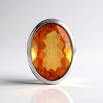 Ciondolo in argento con Quarzo Tramonto (MONOSONO COLLECTION)
