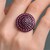 Bague en argent et Grenat Rhodolite