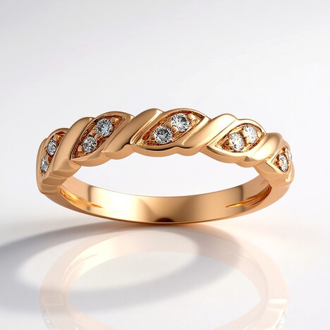 Anello in oro con Diamante Rose de France SI1 di Argyle (Annette)