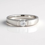 Bague en argent et Zircon