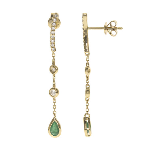 AAA-Sambia-Smaragd-Goldohrringe (CIRARI)