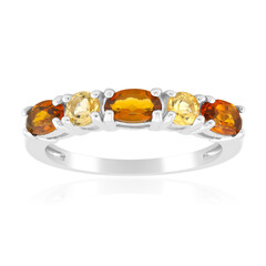 Madeira Citrine Silver Ring