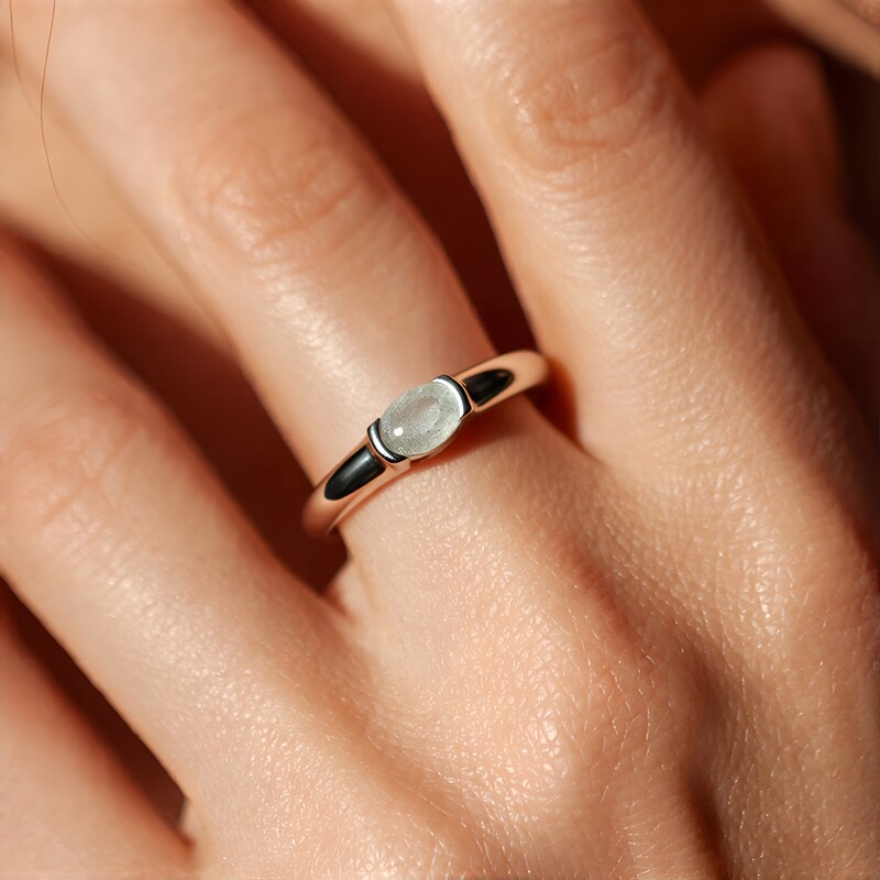 Spektrolith-Silberring