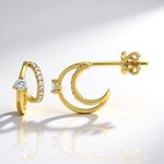 Orecchini in oro con Diamante SI1 (G) (Annette)