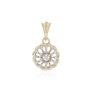 Gouden hanger met SI1 (H) Diamanten