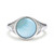 Zilveren ring met een larimar