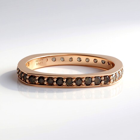 Anello in oro con Diamante Champagne I2 (KM by Juwelo)