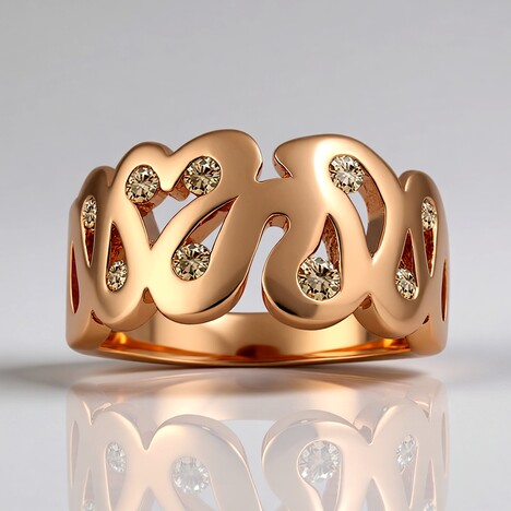 Anello in oro con Diamante Rose de France SI1 di Argyle (Annette)