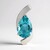 Pendentif en argent et Fluorite du Braldu (Pallanova)