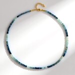 Collier en argent et Aigue-Marine Santa Maria