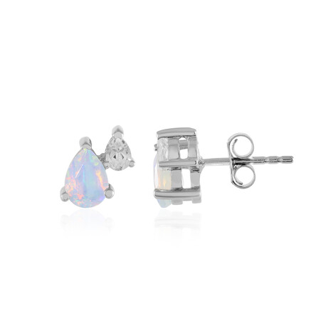 Welo Opal Silver Earrings