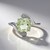 Bague en argent et Améthyste verte
