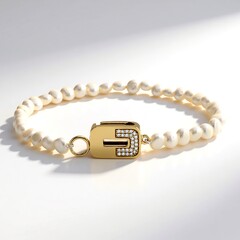 Bracelet en argent et Perle blanche de culture d'eau douce (Annette)