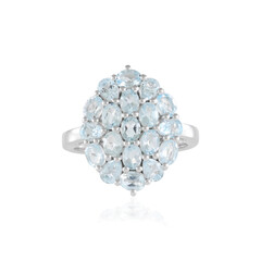 Sky Blue Topaz Silver Ring