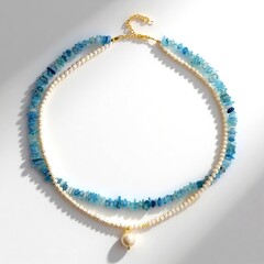 Collana in argento con Perla d'Acqua Dolce Bianca