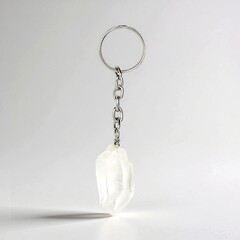 Accessorio in ottone con Quarzo Bianco