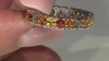 Zilveren ring met een blauwe saffier
