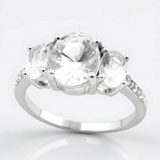 Anello in argento con Danburite