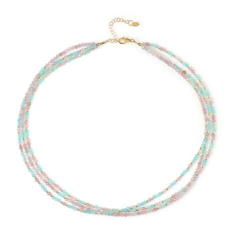 Collana in argento con Amazzonite (Riya)