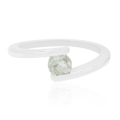 Grüner Amethyst-Silberring