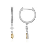 Orecchini in argento con Zircone Giallo