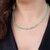 Collar en plata con Aventurina verde