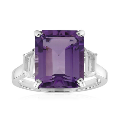 Bague en argent et Améthyste