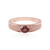 Bague en argent et Zircon rose