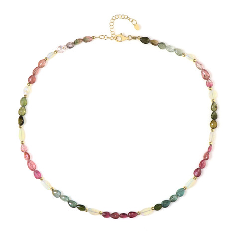 Zilveren halsketting met Welo-opalen