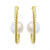 White Freshwater Pearl Silver Earrings (Joias do Paraíso)